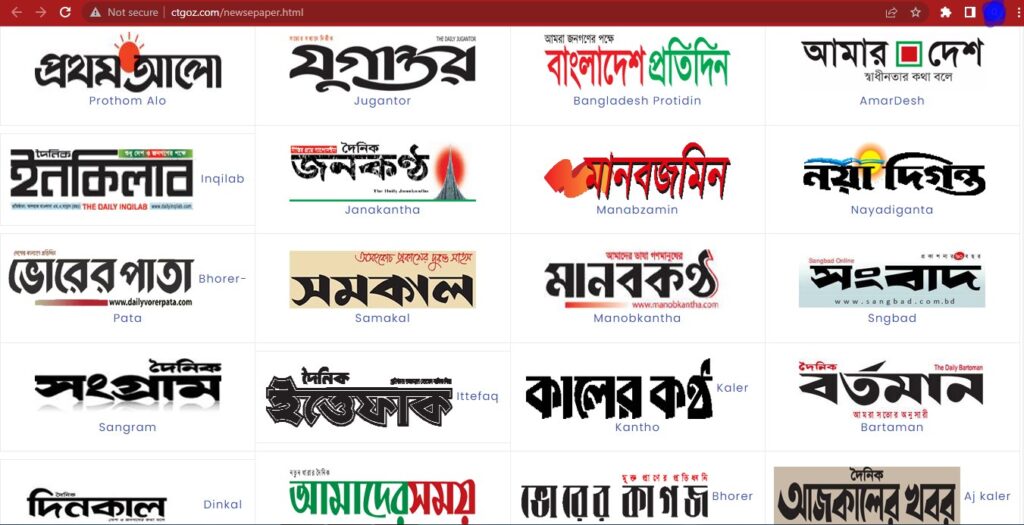 CTG OZ Bangla Newspaper