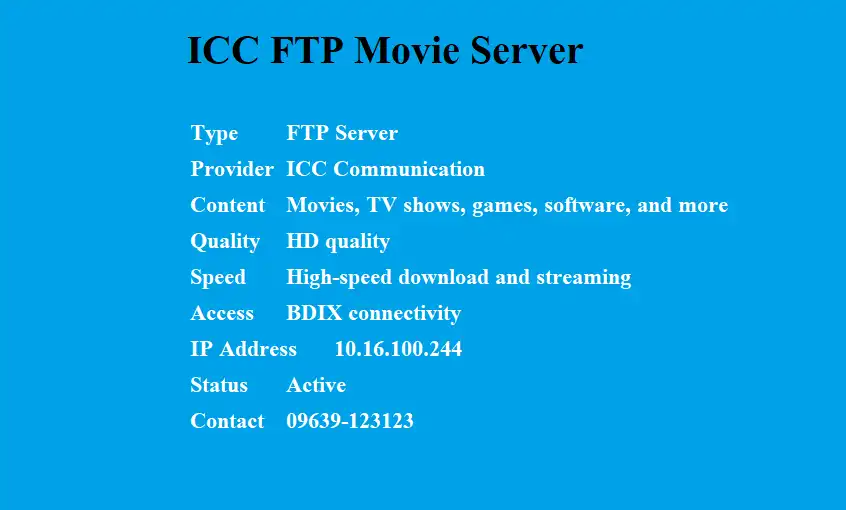 icc ftp movie server new