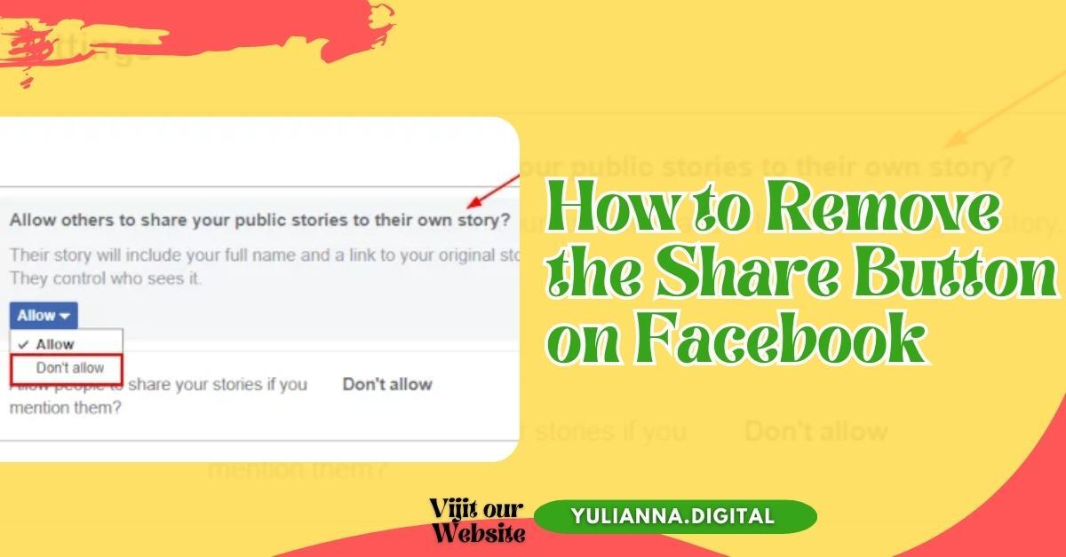 How to Remove the Share Button on Facebook