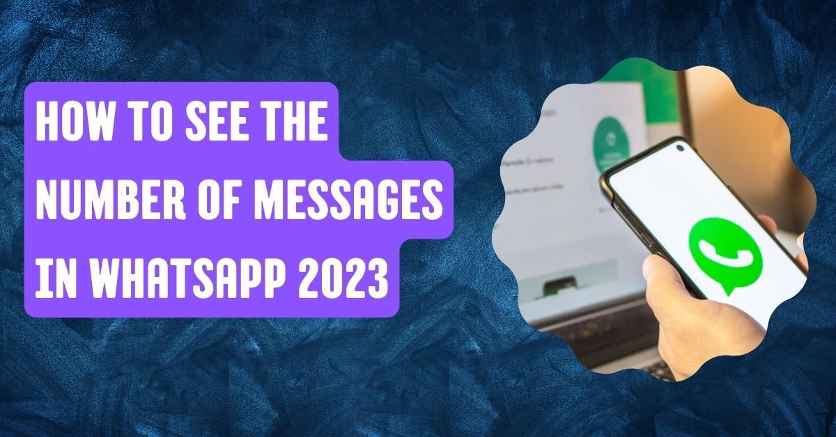 How to See the Number of Messages in WhatsApp 2023